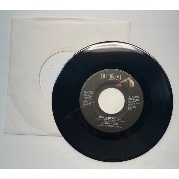 Diana Ross Chain Reaction / More and More 45 R&B Soul RCA 14244 VG+ - Picture 3 of 4
